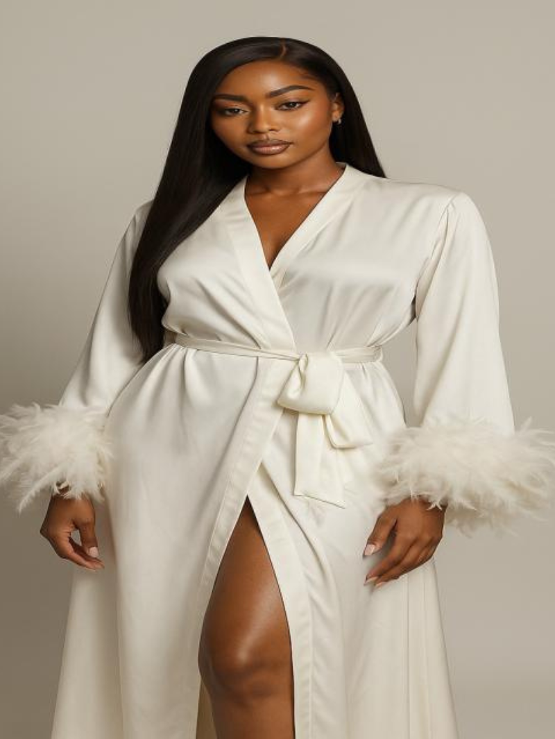The Seraphina Robe-Bridal White