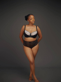 Adunni black and white bra
