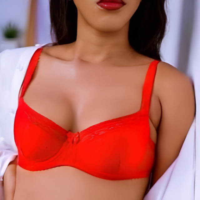 Anike lace bra in red